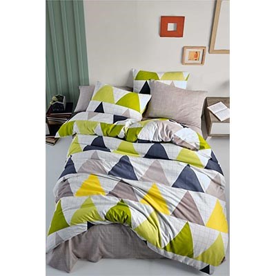 COTTON LİFE TEK KİŞİLİK NEVRESİM TAKIMI MONT BLANC YEŞİL (KUTULU)