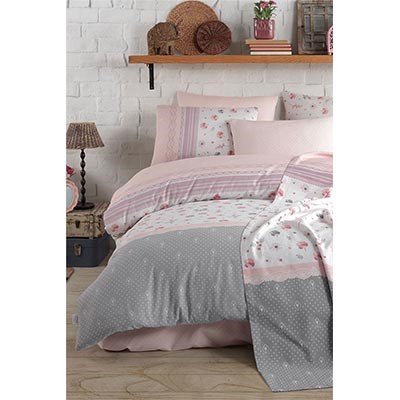 COTTON LİFE TEK KİŞİLİK NEVRESİM TAKIMI LUSİA SOMON (KUTULU)