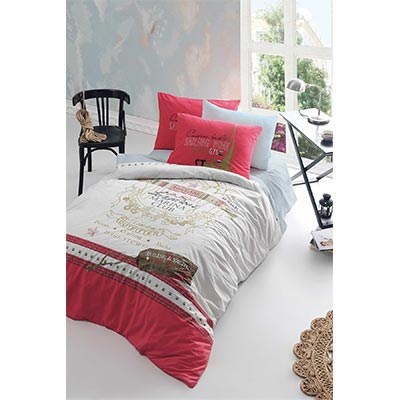 Genç Ranforce Tek Kişilik Nevresim Takımı Marina