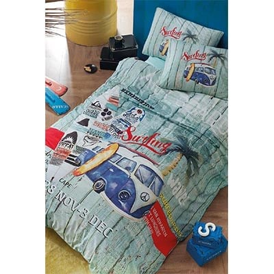 Genç Ranforce Tek Kişilik Nevresim Takımı Surfer