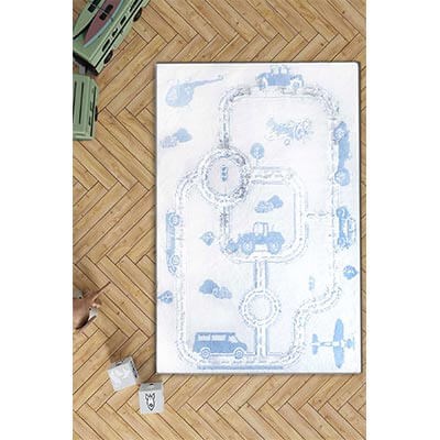 HIC&W Kids Halı Cars Mavi 100x160 cm