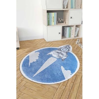 HIC&W Kids Halı Sky Mavi 160x160 cm