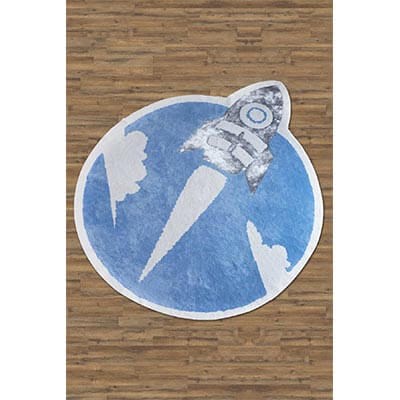 HIC&W Kids Halı Sky Mavi 160x160 cm