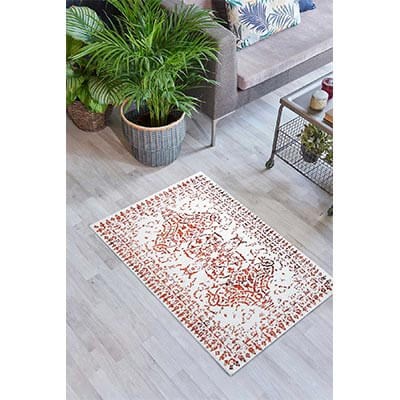 HIC&W Pera Pamuk Viskon Banyo Paspası 80x150 Kiremit