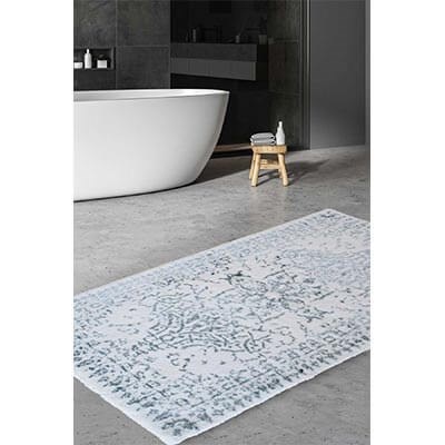 HIC&W Pera Pamuk Viskon Banyo Paspası 80x150 Aqua