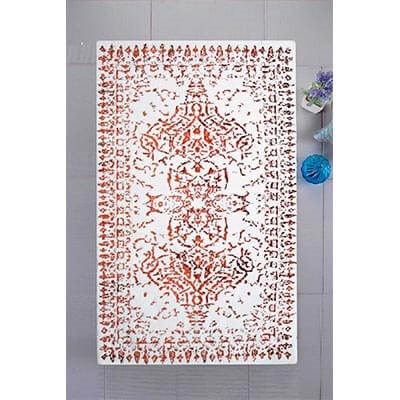 HIC&W Pera Pamuk Viskon Banyo Paspası 80x150 Kiremit