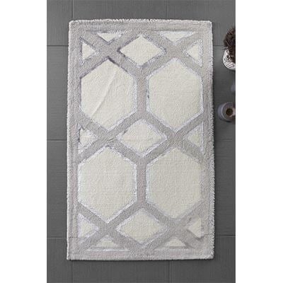 HIC&W Uniq Pamuk Viskon Banyo Paspası 80x150 Ekru