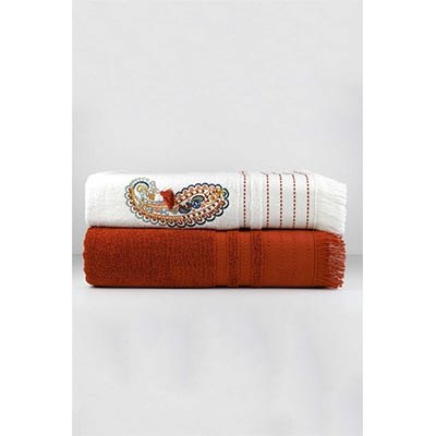 İYİ GECELER İSTANBUL 2'Lİ HAVLU SETİ BOHO CHİC COBALT TARÇIN