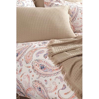 İyi Geceler İstanbul Boho Chic Çift Kişilik Pike Takımı Cappuccino