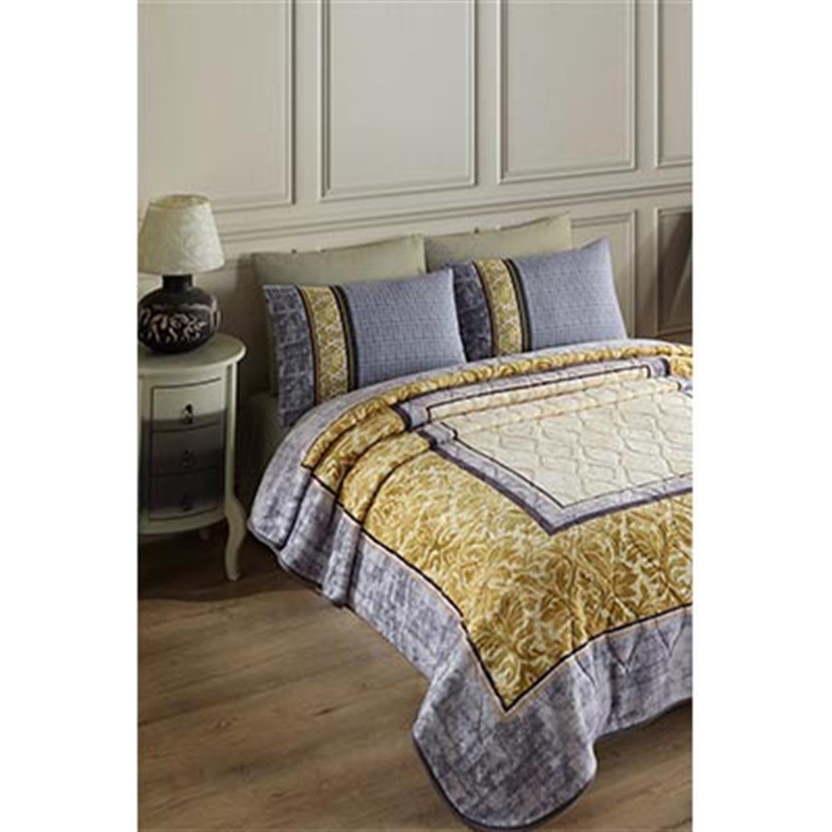 İYİ GECELER İSTANBUL ÇİFT KİŞİLİK BATTANİYE VERSAY GRİ