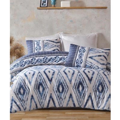 İYİ GECELER İSTANBUL ÇİFT KİŞİLİK NEVRESİM TAKIMI FUSİON ICON LACİVERT