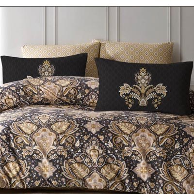 İYİ GECELER İSTANBUL ÇİFT KİŞİLİK NEVRESİM TAKIMI FUSİON OTTOMAN GOLD