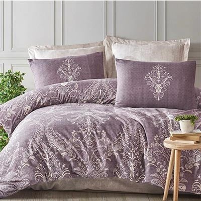 İYİ GECELER İSTANBUL ÇİFT KİŞİLİK NEVRESİM TAKIMI FUSİON ROYAL LACİVERT