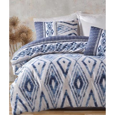 İYİ GECELER İSTANBUL ÇİFT KİŞİLİK NEVRESİM TAKIMI FUSİON ICON LACİVERT