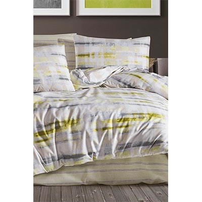 İYİ GECELER İSTANBUL ÇİFT KİŞİLİK NEVRESİM TAKIMI FUSİON ESPRİT YEŞİL