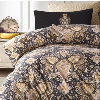 İYİ GECELER İSTANBUL ÇİFT KİŞİLİK NEVRESİM TAKIMI FUSİON OTTOMAN GOLD