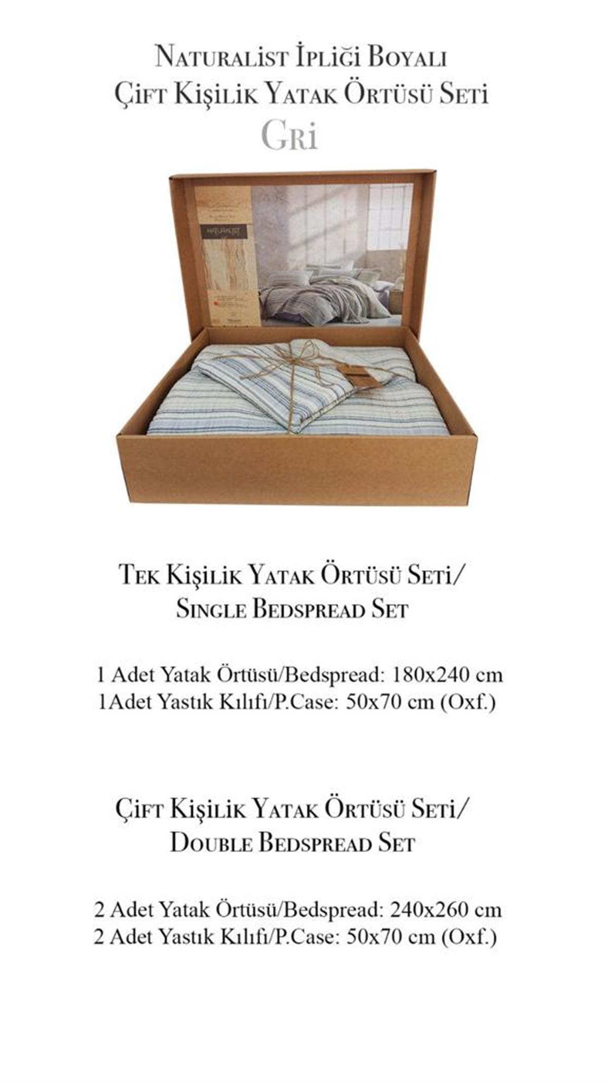 İyi Geceler İstanbul Çift Kişilik Pamuk Nevresimli Yatak Örtüsü Seti Naturalist Mint