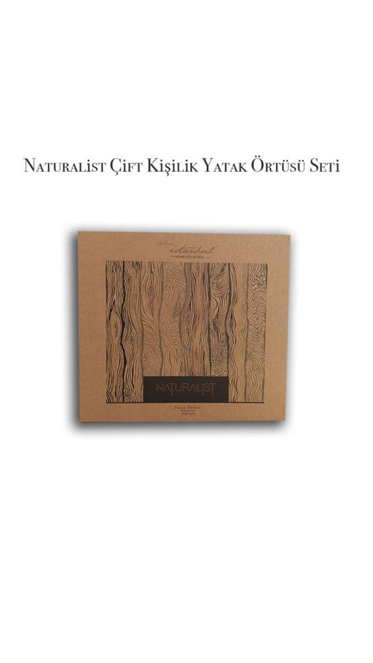 İyi Geceler İstanbul Çift Kişilik Pamuk Nevresimli Yatak Örtüsü Seti Naturalist Mint