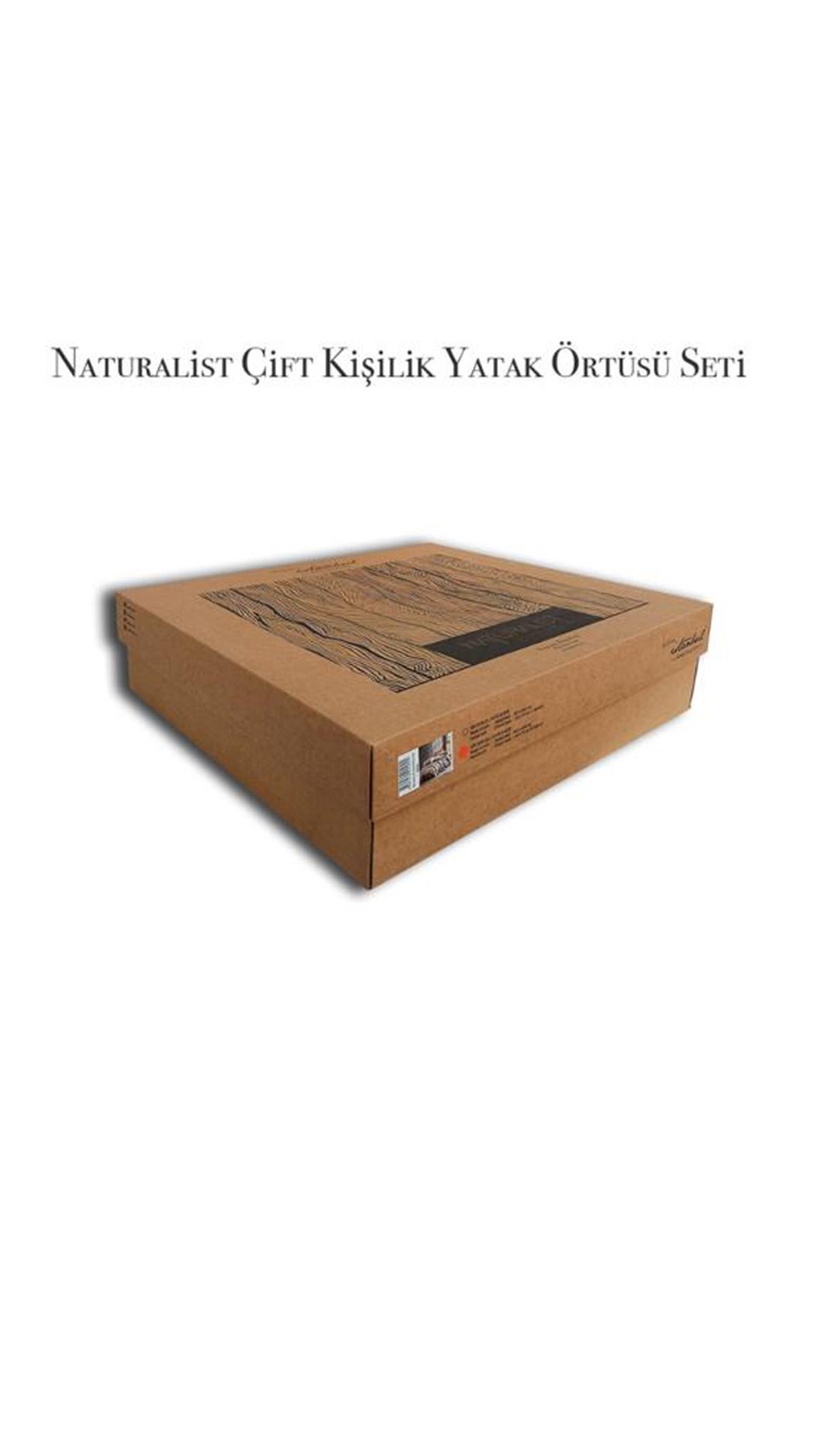 İyi Geceler İstanbul Çift Kişilik Pamuk Nevresimli Yatak Örtüsü Seti Naturalist Mint