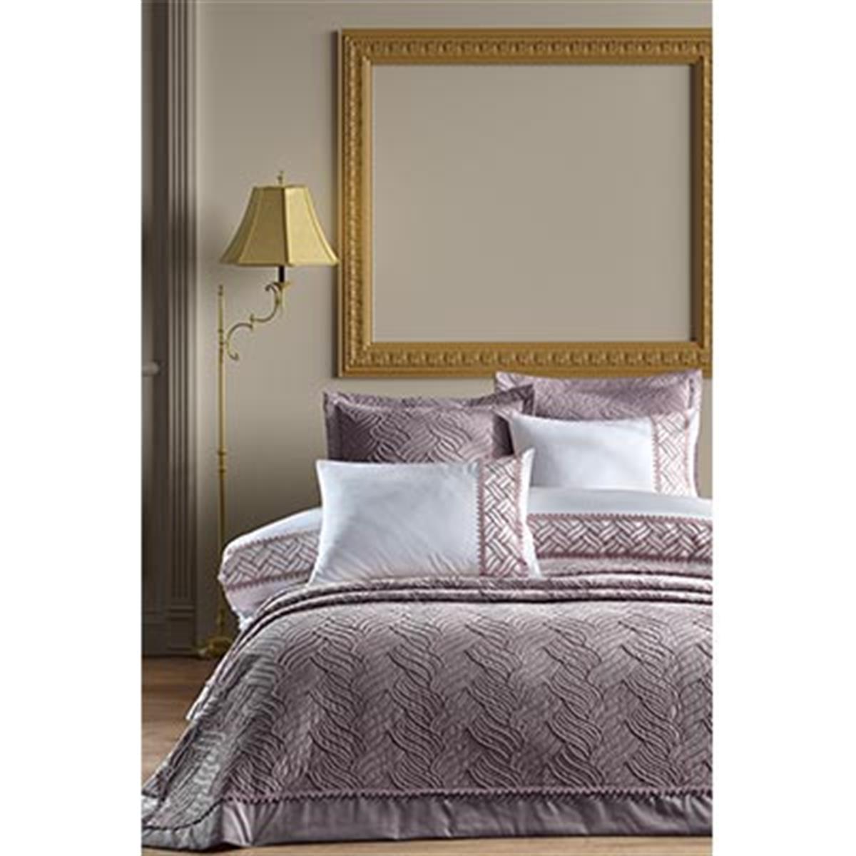 İYİ GECELER İSTANBUL ÇİFT KİŞİLİK YATAK ÖRTÜSÜ NEVRESİM SETİ TALLİA MÜRDÜM