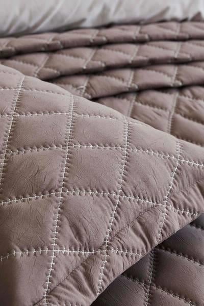 İyi Geceler İstanbul Çift Kişilik Yatak Örtüsü Crush Mürdüm