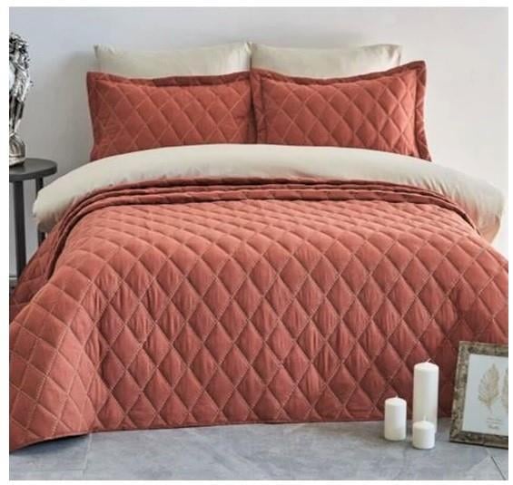 İyi Geceler İstanbul Çift Kişilik Yatak Örtüsü Crush Gri