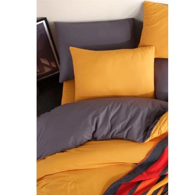 İyi Geceler İstanbul Exclusive Ranforce  İn Line Çift Kişilik Nevresim Takımı Hardal