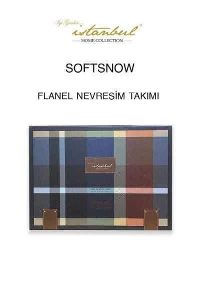 İyi Geceler İstanbul Flanel Çift Kişilik Nevresim Takımı Zenith Gri