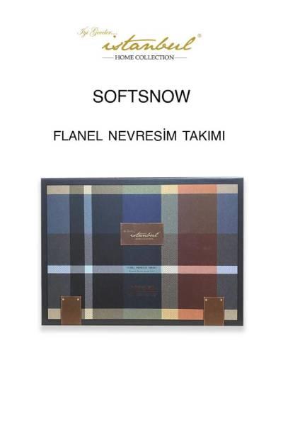 İyi Geceler İstanbul Flanel Çift Kişilik Nevresim Takımı Serenity Kırmızı