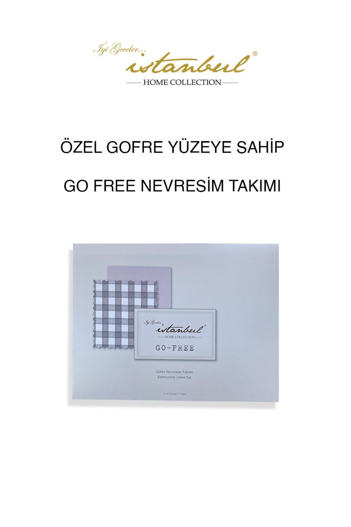 İyi Geceler İstanbul Go Free Nevresim Takımı Kiremit
