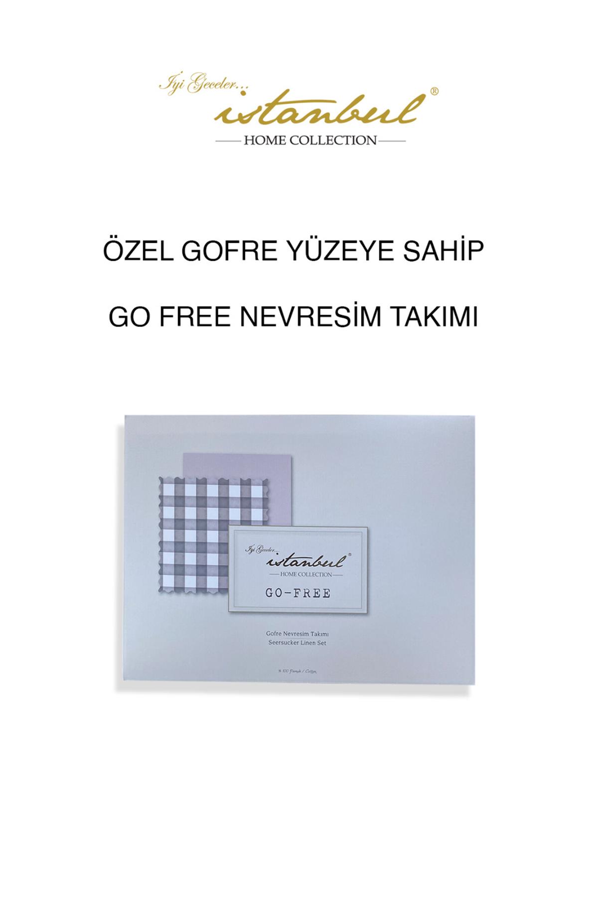 İyi Geceler İstanbul Go Free Nevresim Takımı Gri