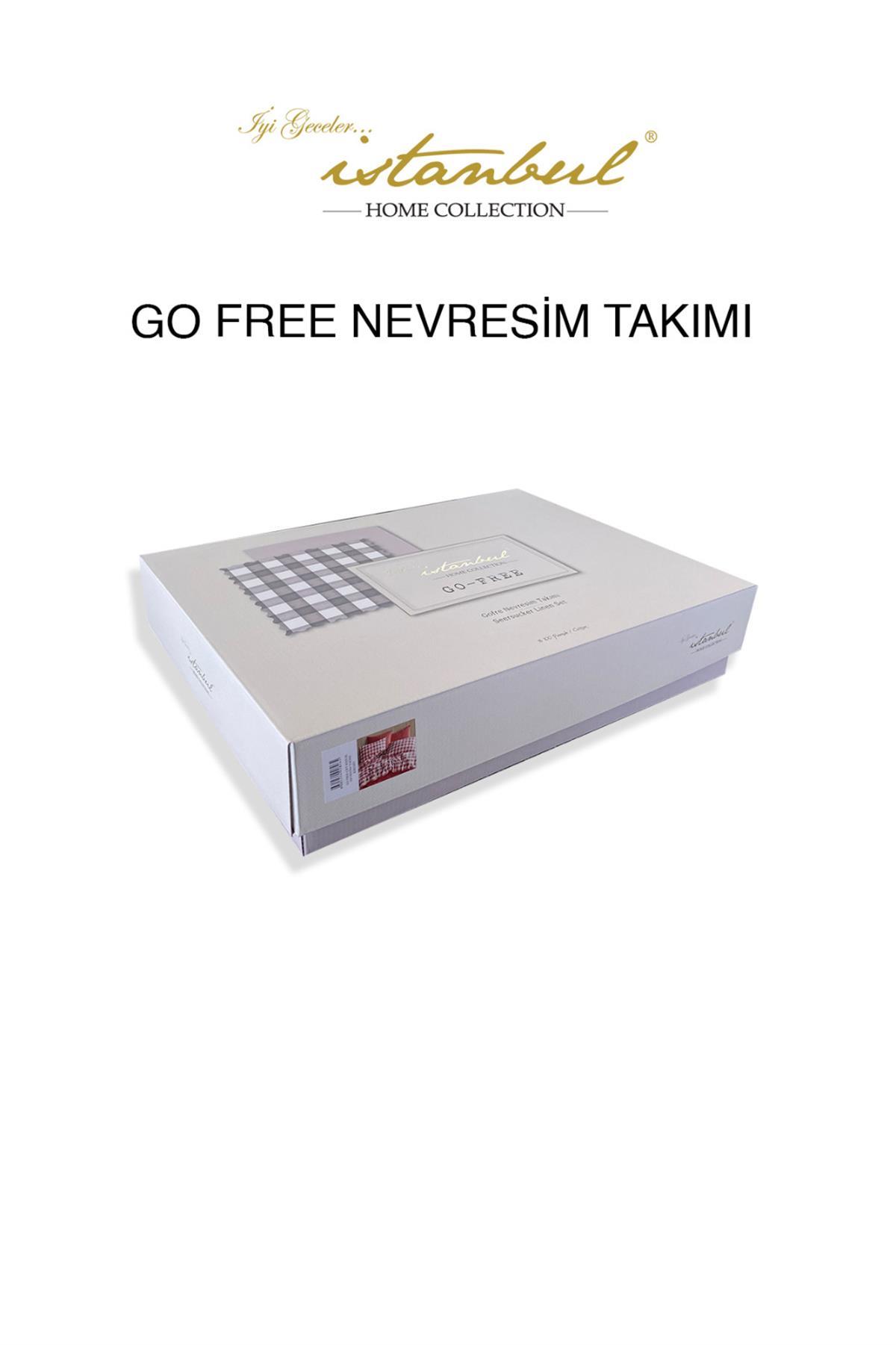 İyi Geceler İstanbul Go Free Nevresim Takımı Kiremit
