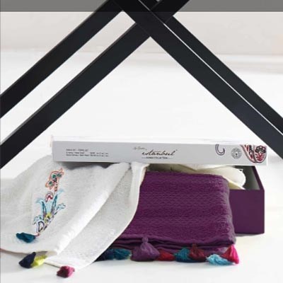 İyi Geceler İstanbul Havlu 2 Lİ Set Style Up Mürdüm