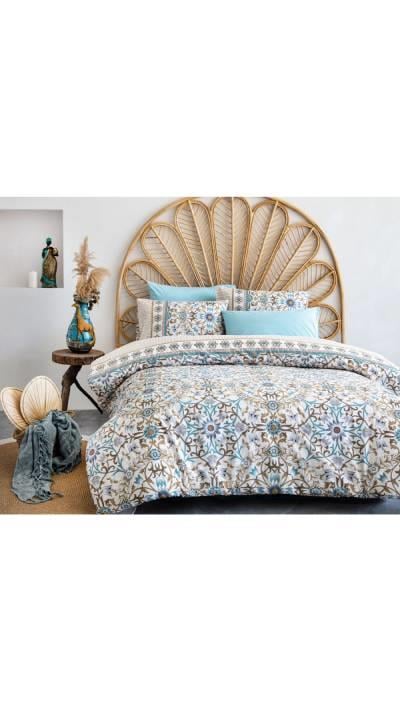 İyi Geceler İstanbul Percale Çift Kişilik Nevresim Takımı Efsun Kahve