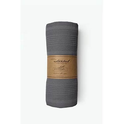 İyi Geceler İstanbul Pure Simple Çift Kişilik Pike Antrasit