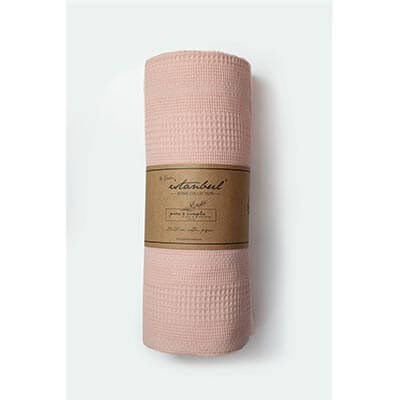 İyi Geceler İstanbul Pure Simple Çift Kişilik Pike Pembe