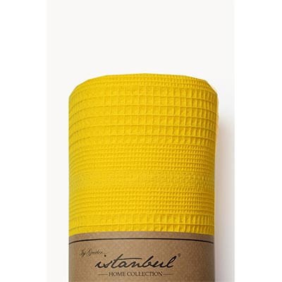 İyi Geceler İstanbul Pure Simple Çift Kişilik Pike Sarı
