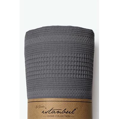 İyi Geceler İstanbul Pure Simple Çift Kişilik Pike Antrasit