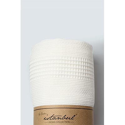 İyi Geceler İstanbul Pure Simple Çift Kişilik Pike Krem