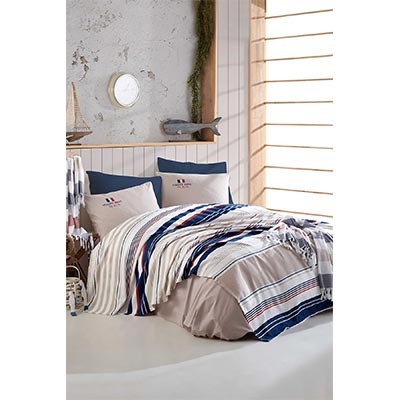 İyi Geceler İstanbul Ranforce Çift Kişilik Nevresim Takımı Göcek