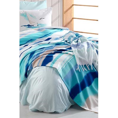 İyi Geceler İstanbul Ranforce Çift Kişilik Nevresim Takımı Maldivs