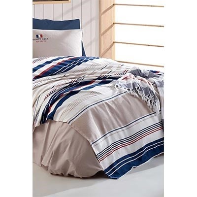 İyi Geceler İstanbul Ranforce Çift Kişilik Nevresim Takımı Göcek