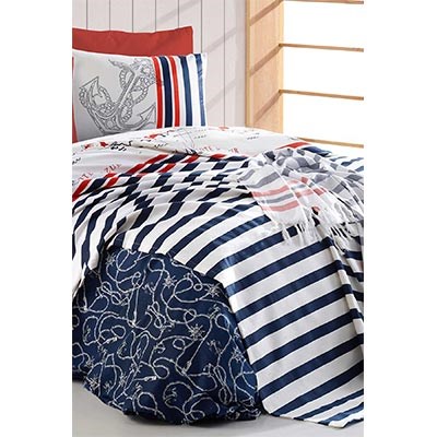 İYİ GECELER İSTANBUL RANFORCE GENÇ TEK KİŞİLİK NEVRESİM TAKIMI COTE AZUR