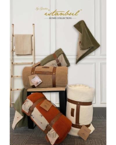 İyi Geceler İstanbul Sherwood Tek Kişilik Yatak Örtüsü Seti Sherwood Ekru