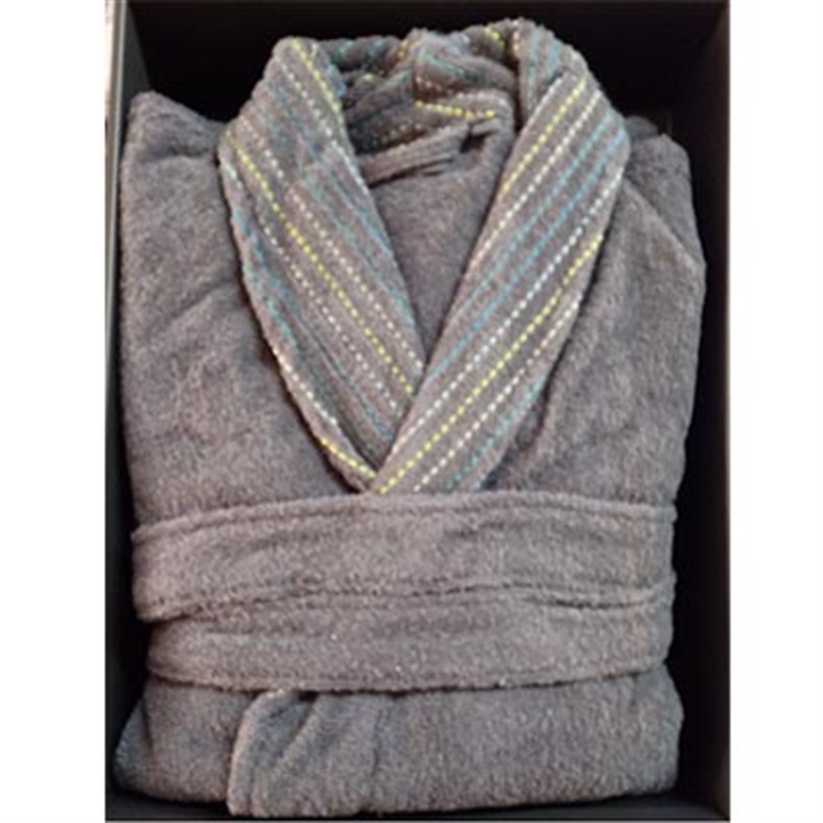 İYİ GECELER İSTANBUL TEK BORNOZ İN LİNE ANTRASİT M/L