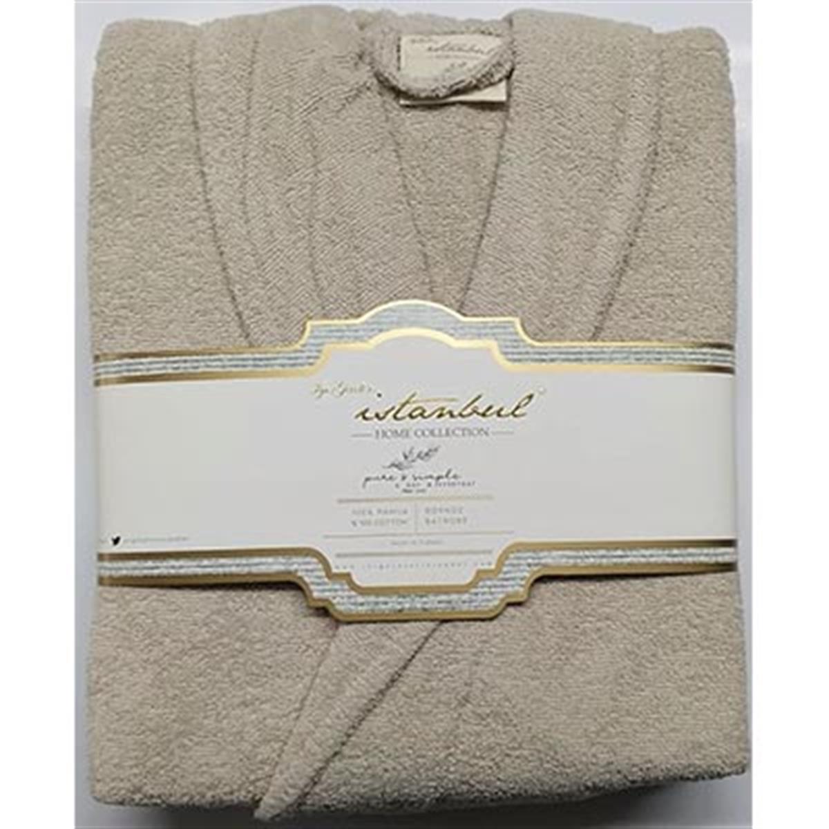 İYİ GECELER İSTANBUL TEK BORNOZ PURE SİMPLE BEJ L-XL