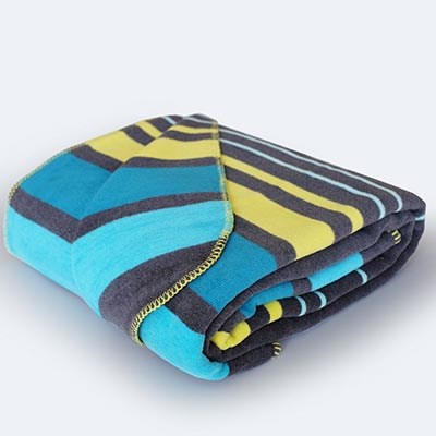 İyi Geceler İstanbul Tek Kişilik Battaniye İn Line Mavi