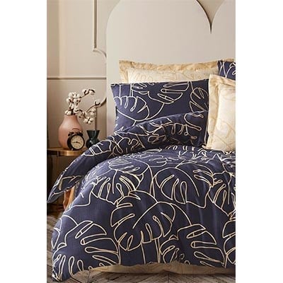 İYİ GECELER İSTANBUL TEK KİŞİLİK NEVRESİMRESİM TAKIMI FUSİON PHUKENT LACİVERT