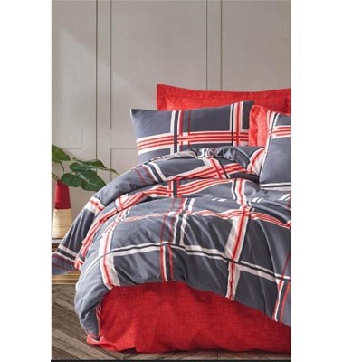 İYİ GECELER İSTANBUL TEK KİŞİLİK NEVRESİMRESİM TAKIMI FUSİON FUGART KIRMIZI