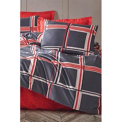 İYİ GECELER İSTANBUL TEK KİŞİLİK NEVRESİMRESİM TAKIMI FUSİON FUGART KIRMIZI